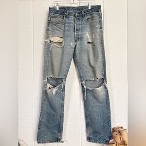 Levi’s 501xx Distressed Men’s 35/32 jeans made in USA